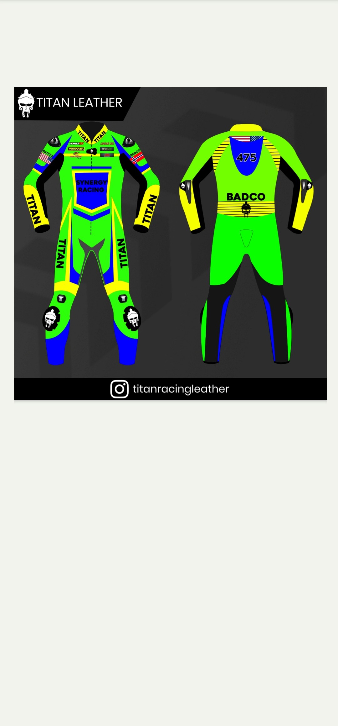 Titan custom suit — style 5